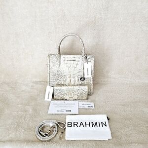 NWT Brahmin HOLOGRAM Small  Caroline w/Veronica Wallet
